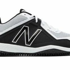 New Balance – White/Black 4040v4 Baseball Turf Shoes (T4040WB4)