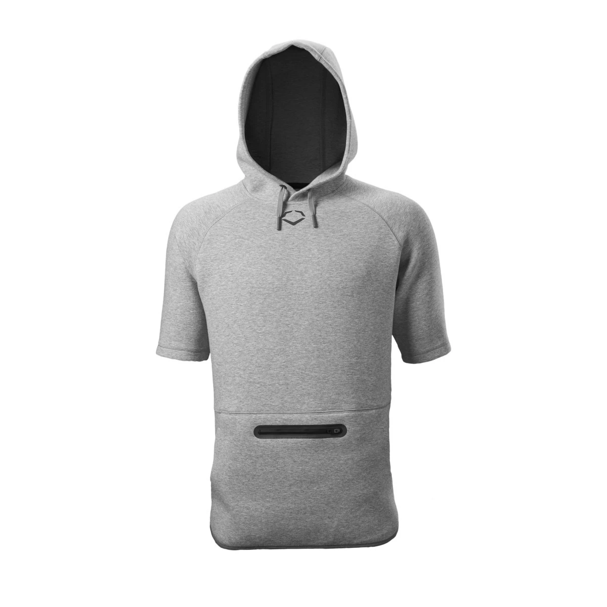 Evoshield Men’s Pro Team Short Sleeve Hoodie – Grey 4 Evoshield Men’s Pro Team Short Sleeve Hoodie – Grey - Image 2