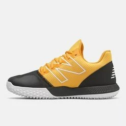 New Balance Black/Yellow FuelCell 4040v6 Turf Shoes -Easton Sales t4040by6 3
